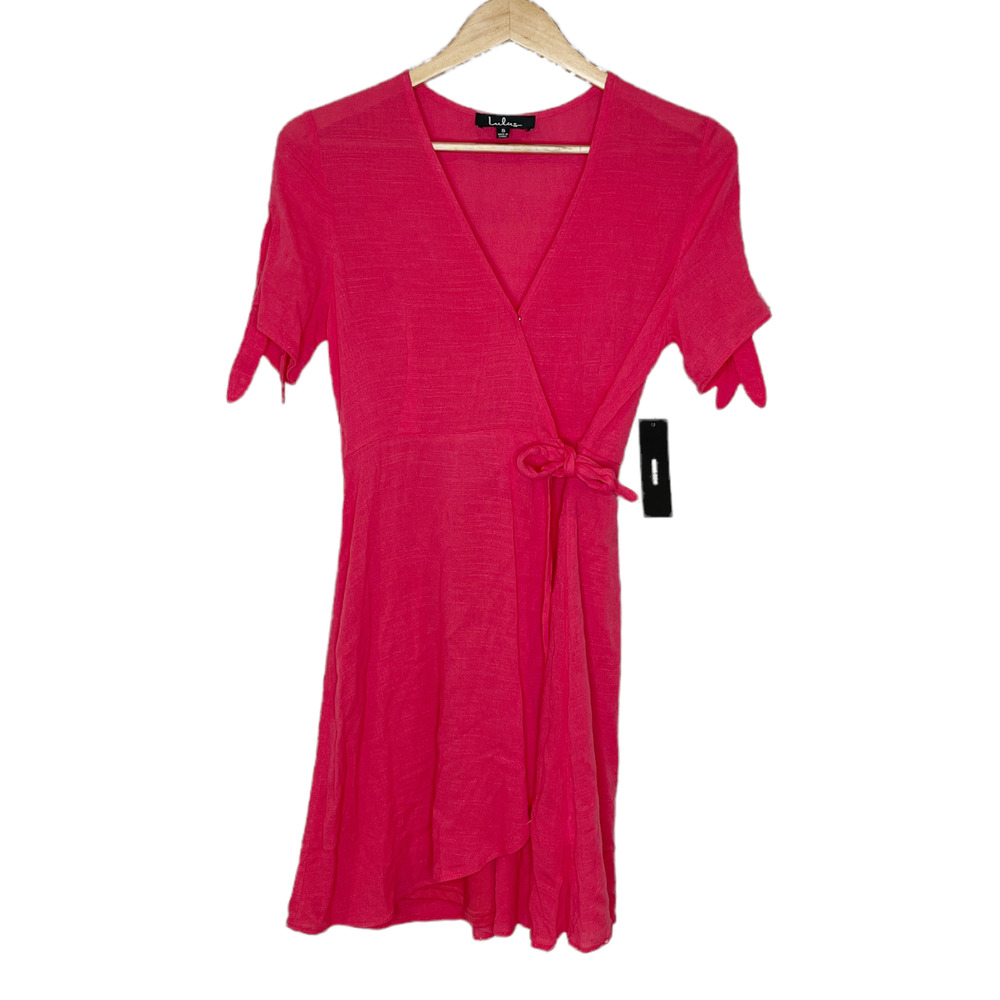 My Philosophy Coral Wrap Dress NWT Size Small